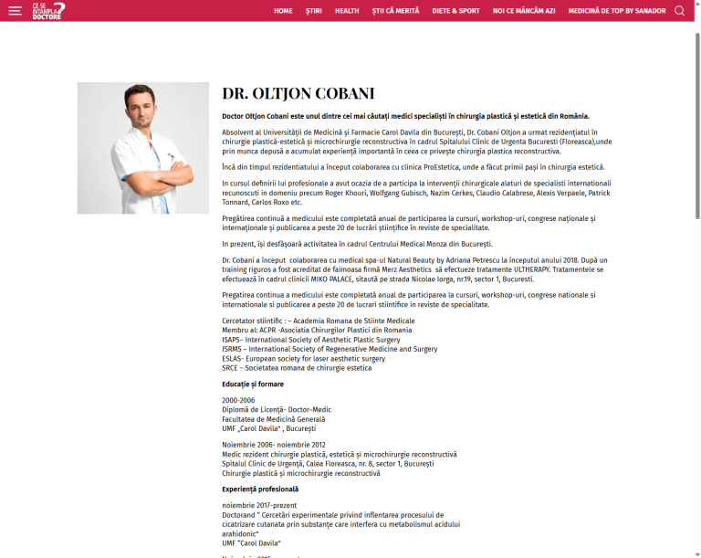 ce se intampla doctore- Dr Cobani