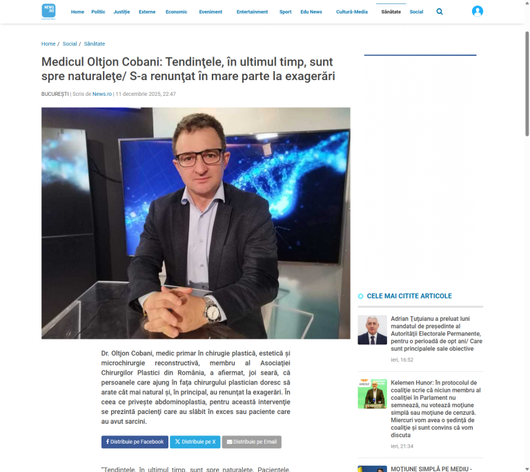 news.ro despre Dr Cobani